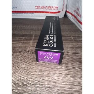 Kenra Color Demi-Permanent Hair color‎ Creme 4VV Medium Brown Violet Violet 2oz
